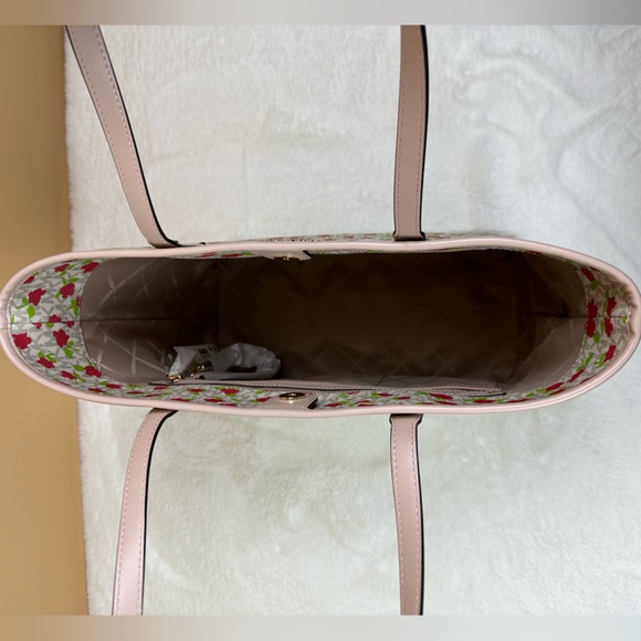 ๐ Michael Kors Carter Large Open Tote Mono Multi Leather Shoulder Bag Jet Set - Picture 9 of 16